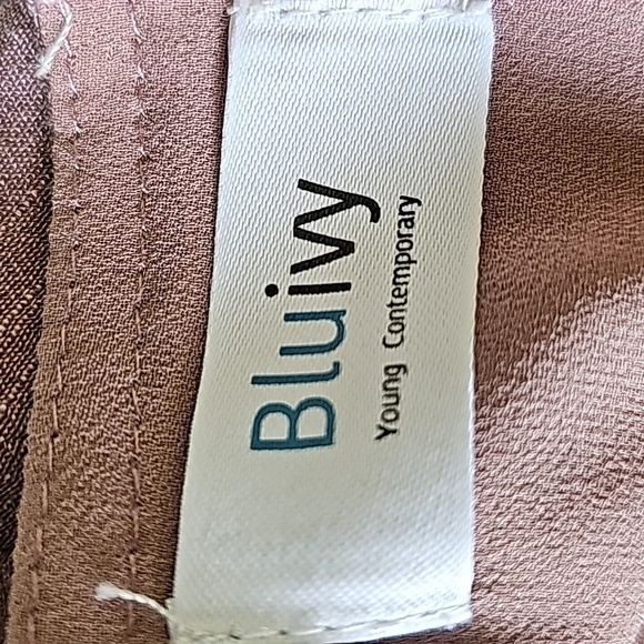 Bluivy young contemporary mauve boho ruffle dress. Size small. Fairycore - Picture 12 of 16